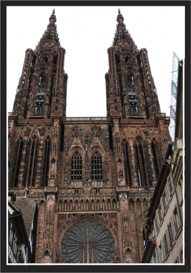 Cathedrale Strasbourg deux tours Cathedrale Strasbourg deux tours